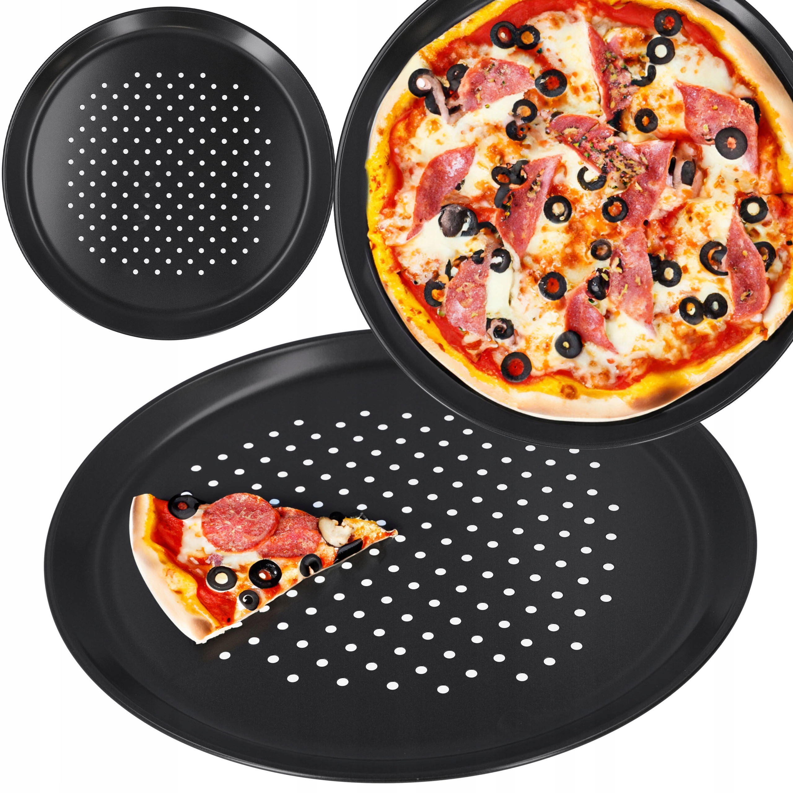 Plech na pizzu Cadro, priemer 32 cm